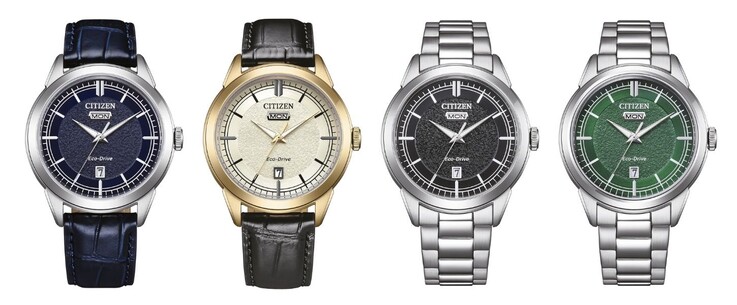 From left to right: the Citizen AW0151-00LC, AW0151-85EC, AW0151-85XC and AW0153-04AC watches. (Image source: Citizen)