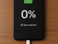 Decorative image. A smartphone plugged in (Image source: AI-generated image)