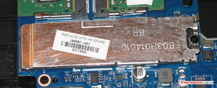 An SSD serves as the system drive