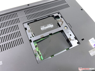 Maintenance hatch with access to 2x RAM and 2x M.2-SSD