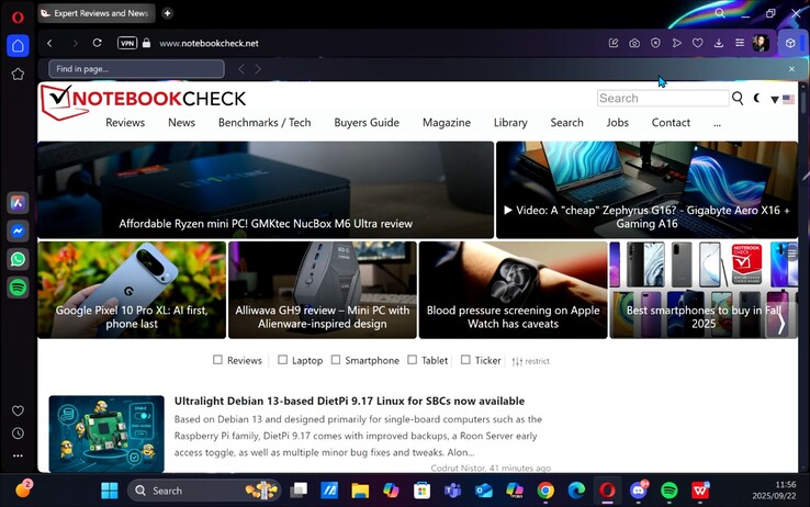 Lenovo Tab 12 Pro streaming on Windows 11 (Image source: Darryl Linington - Notebookcheck)