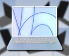 The M2 MacBook Air comes with a notchless display in the latest renditions of the upcoming Apple laptop. (Image source: @LeaksApplePro - edited)