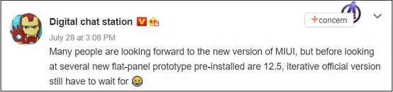 MIUI 12.5 for new devices. (Image source: Weibo)