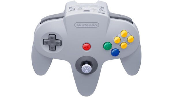 The Switch Online Nintendo 64 Controller is a size replica of the original N64 controller.