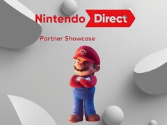 Nintendo Direct Partner Showcase with Mario is shown (Image source: Nintendo of America with edits)
