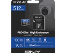 The PNY PRO Elite High Endurance microSD flash cards survive continuous video recording use in body, dash, and security cameras. (Image source: PNY)