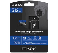 The PNY PRO Elite High Endurance microSD flash cards survive continuous video recording use in body, dash, and security cameras. (Image source: PNY)