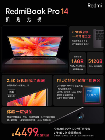 RedmiBook Pro 14. (Image source: Xiaomi)