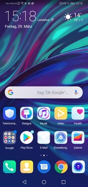 Default home screen