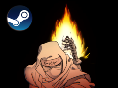 Shinobi: Art of Vengeance lets players control a shinobi who can use melee weapons, shuriken, and ninjutsu abilities. Pictured - a snapshot from the game trailer withe Steam logo on top. (Image source: Sega on YouTube)