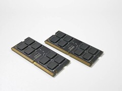 A picture of two TeamGroup laptop memory modules