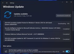 Downloading Windows 11 KB5041587 (Image source: Windows Latest)