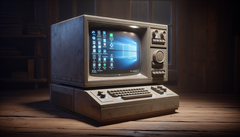 Windows 11 on a very old computer (Image source: Generated using DALL·E 3)