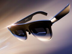 The Xreal 1 Pro+ AR glasses deliver 1,200-nit HDR visuals when connected to laptops, phones, and game consoles.