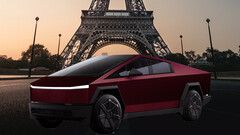 Wrapped Cybertruck in Paris (image: Gautier Salles @ Unsplash/edited)