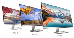 HP's new M-series FHD monitors, made from 85% recycled plastic. Image via HP