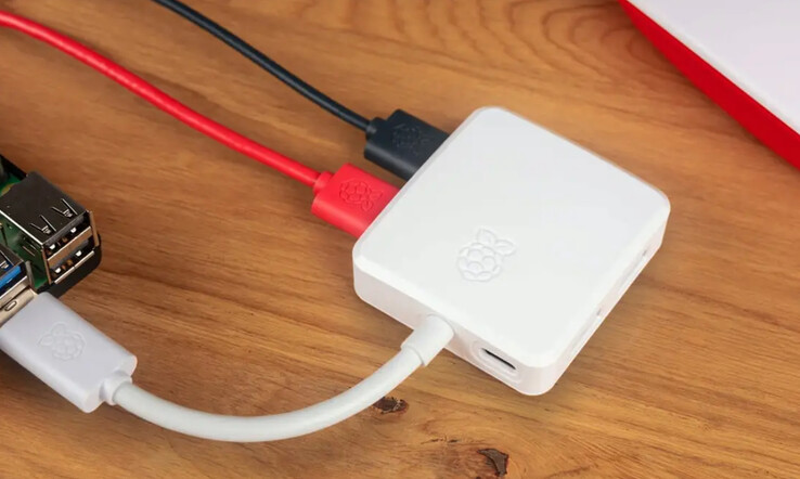 The Raspberry Pi USB 3 Hub retails for $14.25 in the US. (Image source: Raspberry Pi Foundation)
