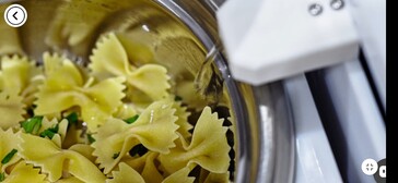Filtered water is automatically dispensed as required while an overhead AI camera monitors cooking progress. (Image source: Chefee Robotics)