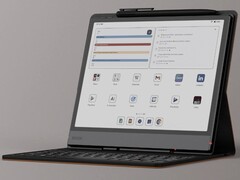 The Boox Note Air5 C has a color display and an optional keyboard accessory. (Image source: Boox)