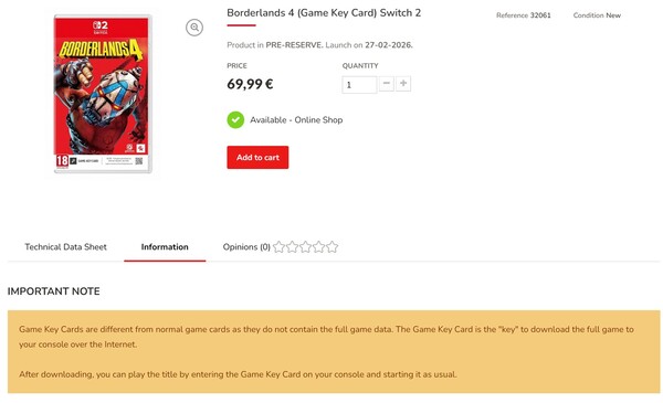Machine-translated Borderlands 4 Switch 2 release date at GamingReplay (Image source: screenshot, GamingReplay)