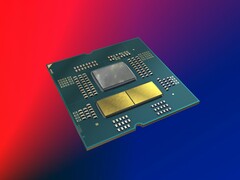 Users who use a Ryzen 7000 Zen 4 CPU like the one pictured here can reportedly use their existing AM5 motherboard for Zen 6 CPUs. (Image source: AMD, Unsplash, edited)