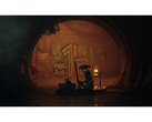 A screenshot from the game Stray that shows off the detailed cyberpunk environment. (Image Source: Steam)