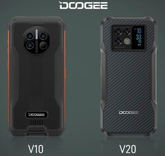 Doogee V20 vs. Doogee V10 (Source: Doogee)