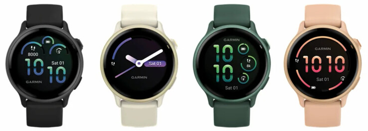 The Vivoactive 6 in four rumoured launch colours. (Image source: u/JinPingXi19890604)