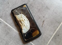 The Google Pixel 6a&#039;s battery could still pose a fire risk despite the update. (Image source: footymanageraddict, Reddit)