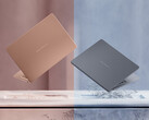 The Panther Lake ZenBook 14 OLED promises up to 18 hours of web browsing with a full charge. Pictured: a promo picture showing two color options of the laptop.