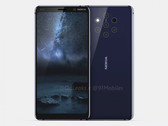 The Nokia 9 will reportedly feature a QHD display and a penta-lens PureView camera setup. (Source: 91Mobiles)