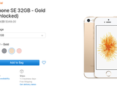 The 32 GB gold and rose-gold iPhone SE smartphones are currently available. (Source: Apple)