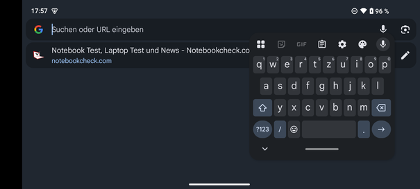 Keyboard horizontal