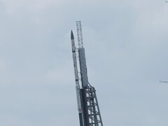 One of three sounding rockets for the TOMEX+ mission (Image source: NASA and Danielle Johnson; cropped)