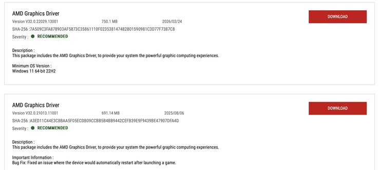 The driver update, interestingly, happens to be on the same branch as before.