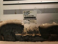 The charred remains of an XPS 15 9560. (Image source: Reddit) The charred remains of an XPS 15 9560. (Image source: Reddit)