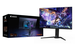 The Gigabyte AORUS FO32U2 is one of the cheaper 4K and 240 Hz QD-OLED gaming monitors around. (Image source: Gigabyte)