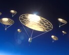 An artist's illustration of the devices levitating (Image source: the researchers)