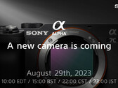 Sony's teaser for a new camerra launch on August 29 seems to confirm earlier rumours of an update to the A7C compact full-frame camera. (Image source: Sony - edited)