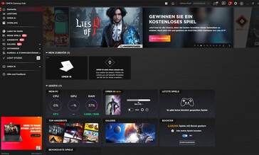 Ads for the in-built game store and sweepstakes