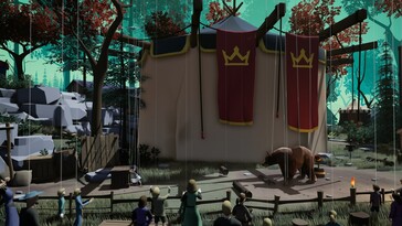 Pictured: A gameplay screenshot from *A Juggler’s Tale*.