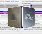The Ryzen 7 PRO 5750G will sport AMD's business-oriented PRO technologies and enhanced security features. (Image source: AMD/CPU-Z - edited)