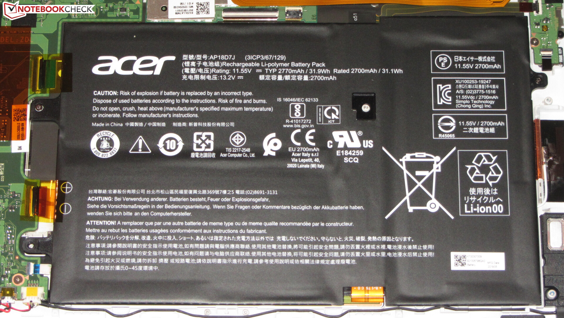 Acer Swift 7 SF71452T Review Slim and light subnotebook for a fat