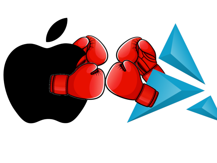 Apple and Linux don't always play nicely together. (Image source: Apple and Artix logos w/ edits)