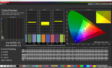 Colors (color mode: Normal, color temperature: Standard, target color space: sRGB)
