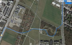 GPS test: Nokia 2.1 – Cycling through a grove