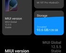 MIUI Global 12.5.5 Stable is not the Enhanced Edition but solves a few bugs (Source: Own)