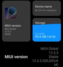 MIUI Global 12.5.5 Stable is not the Enhanced Edition but solves a few bugs (Source: Own)