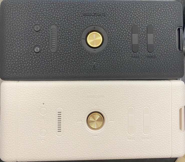 The controls are almost unchanged, but a microphone (placed below the multi-directional knob) is the most notable addition (Image source: Marshall)