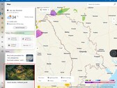 Microsoft Weather with ads in Romania (Image source: Own)